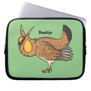 Grotere cartoon van prairie laptop sleeve