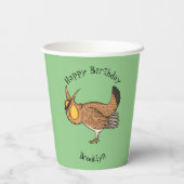 Grotere cartoon van prairie papieren bekers (Achterkant)