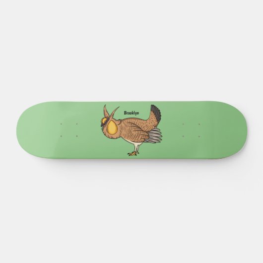 Grotere cartoon van prairie persoonlijk skateboard (Horizontaal)