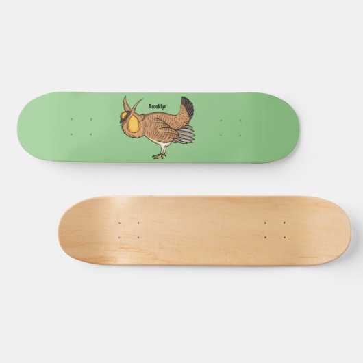 Grotere cartoon van prairie persoonlijk skateboard (Horizontaal)