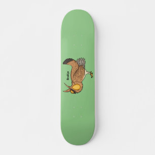Grotere cartoon van prairie persoonlijk skateboard
