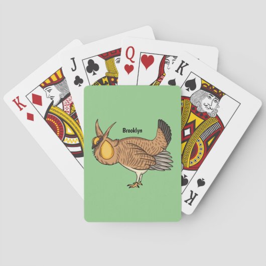 Grotere cartoon van prairie pokerkaarten (Achterkant)