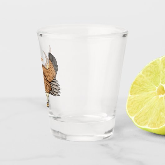 Grotere cartoon van prairie shot glas (Rechts)