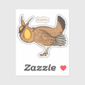 Grotere cartoon van prairie sticker (Vel)
