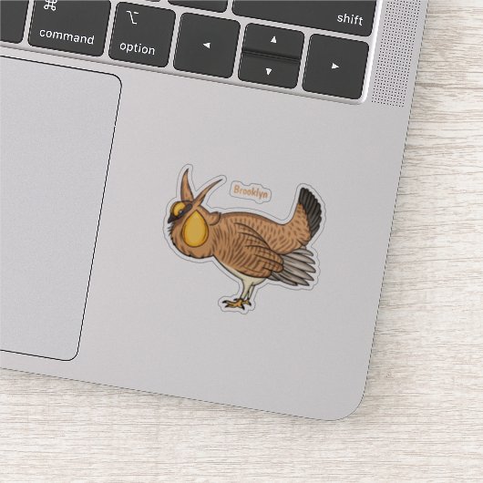 Grotere cartoon van prairie sticker (Detail)