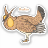 Grotere cartoon van prairie sticker (Voorkant)