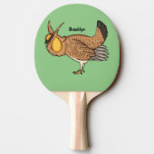 Grotere cartoon van prairie tafeltennisbatje (Achterkant)