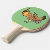 Grotere cartoon van prairie tafeltennisbatje (Voorkant Gekanteld)