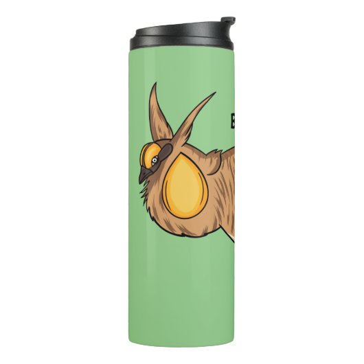 Grotere cartoon van prairie thermosbeker (Gedraaid links)