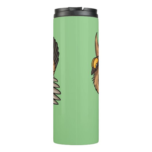 Grotere cartoon van prairie thermosbeker (Achterkant)