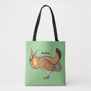 Grotere cartoon van prairie tote bag
