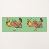 Grotere cartoon van prairie yogamat (Achterkant (horizontaal))