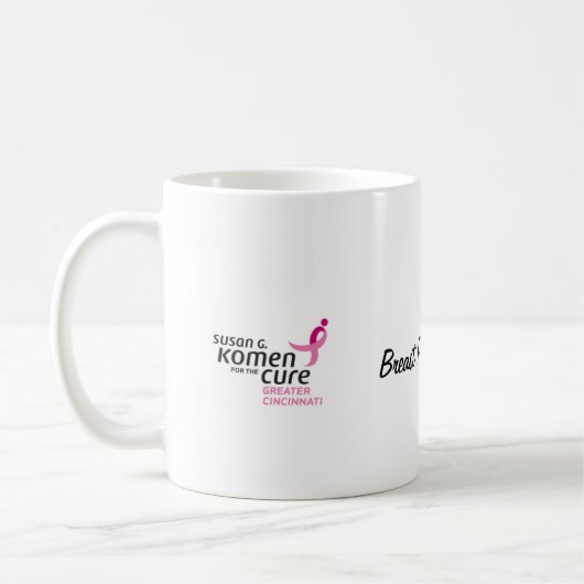 Grotere Cincinnati Race voor de Cure Coffee Mok (Links)