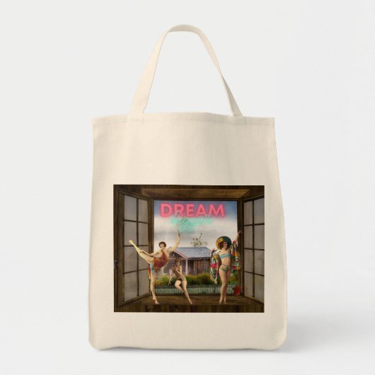 Grotere Dromen Veranderde Kunst Vintage Dansers Tote Bag (Voorkant)
