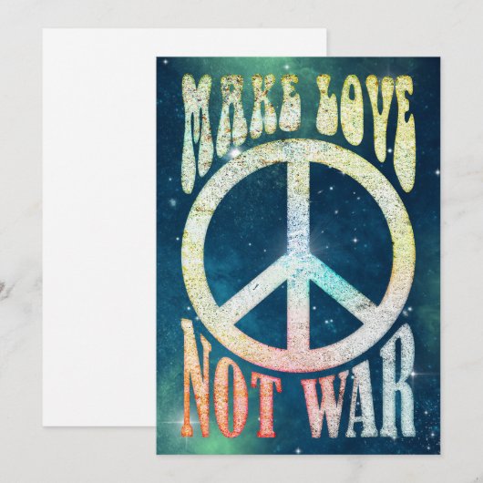 Grotere energievrede - laat liefde niet oorlog 1 z (Voorkant / Achterkant)