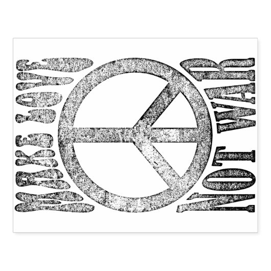 Grotere energievrede - laat liefde niet oorlog 1 z rubberstempel (Afrduk)