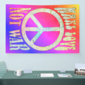 Grotere energievrede - laat liefde niet oorlog 1 z spandoek (Beurs)