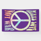 Grotere energievrede - laat liefde niet oorlog 1 z spandoek (Horizontaal)