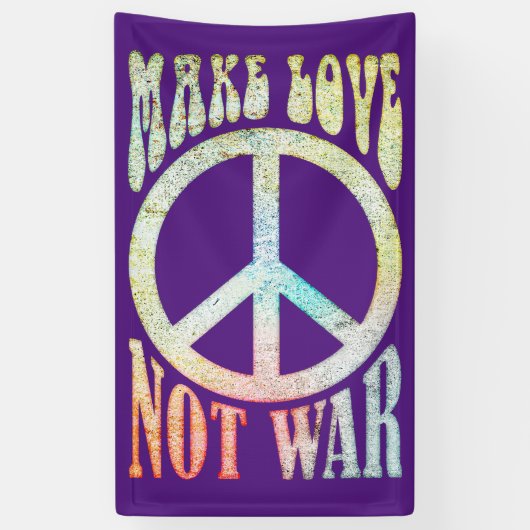 Grotere energievrede - laat liefde niet oorlog 1 z spandoek (Verticaal)