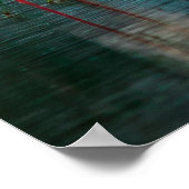 Grotere flamingo-kudde in natuurlijke habitat. A n Poster (Hoek)