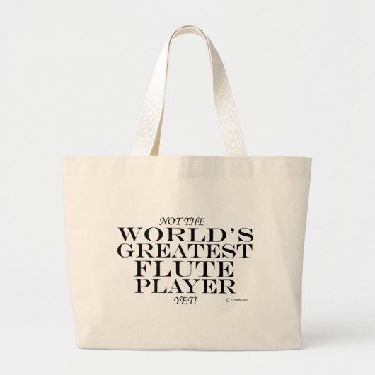 Grotere Flute Player nog Grote Tote Bag (Voorkant)