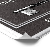 Grotere fout - citaat Edmund Burke - kunstdruk Poster (Hoek)