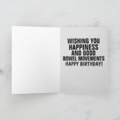 GROTERE GRONDGRONDWET BIRTHDAY-KAART KAART (Binnen)