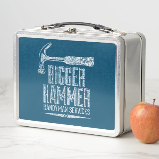 Grotere Hamer Handyman Diensten Wit GFX Blauwgroen (In situ)