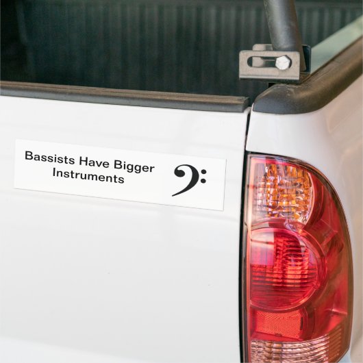 Grotere instrumenten bumpersticker (Op Truck)