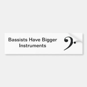 Grotere instrumenten bumpersticker