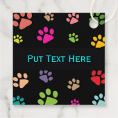 Grotere Kaart voor meerkleurige verfprinters Bedankjes Labels (Achterkant)