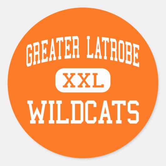 Grotere latrobe - Wildkatten - Hoge latrobe Ronde Sticker (Voorkant)