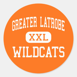Grotere latrobe - Wildkatten - Hoge latrobe Ronde Sticker