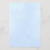 Grotere Menu Kaart - Blue Peony Wedding Set (Achterkant)