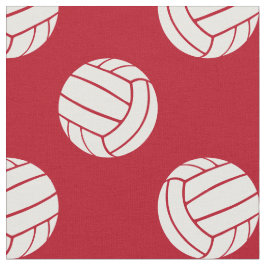 grotere polka stip volleybals op rood of EENHEID k Stof