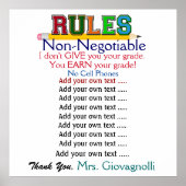 Grotere Poster Versierenterscolleges voor het lesl (Voorkant)