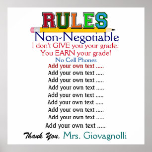 Grotere Poster Versierenterscolleges voor het lesl