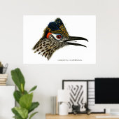 Grotere roadrunner, Geococcyx californianus Poster (Thuiskantoor)