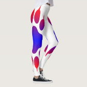 Grotere rode Leggings afdrukken wit (Rechts)