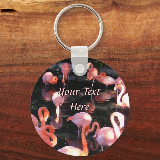Grotere Sleutelhanger Flamingos (Voorkant)