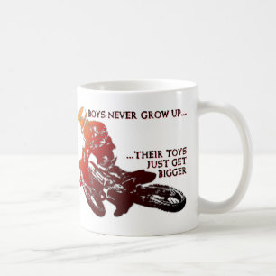 Grotere Speelgoed Dirt Bike Motocross Grappige Mok