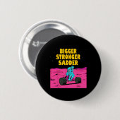 Grotere Sterkere Zaadmachine Gewichtheffen Bodybui Ronde Button 5,7 Cm (Voorkant /achterkant)