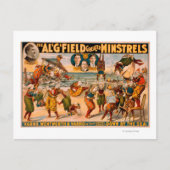 Grotere vaten - een hoop Clowns bij het strand Briefkaart (Voorkant)