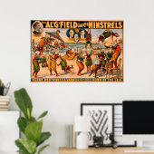 Grotere vaten - een hoop Clowns bij het strand Poster (Thuiskantoor)