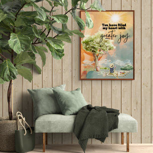 Grotere Vreugde Bijbel Verse Psalm 4 7 Perfect Poster