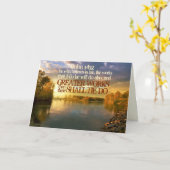 Grotere werken zal hij doen, Johannes 14 12 Bijbel Kaart (Gele Bloem)