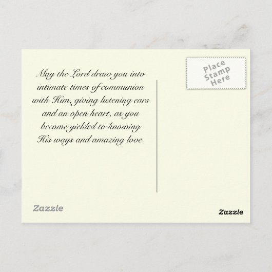 Grotere werken zal Hij doen, Johannes 14:12 Briefkaart (Achterkant)