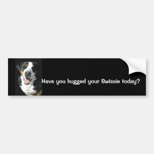 Grotere Zwitserse berghond: Happy Bumpersticker
