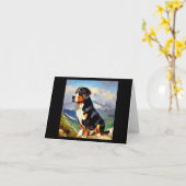 Grotere Zwitserse berghond Kaart (Gele Bloem)