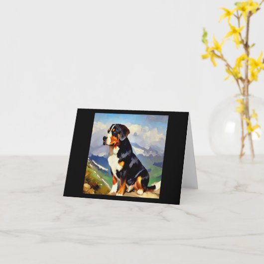 Grotere Zwitserse berghond Kaart (Gele Bloem)